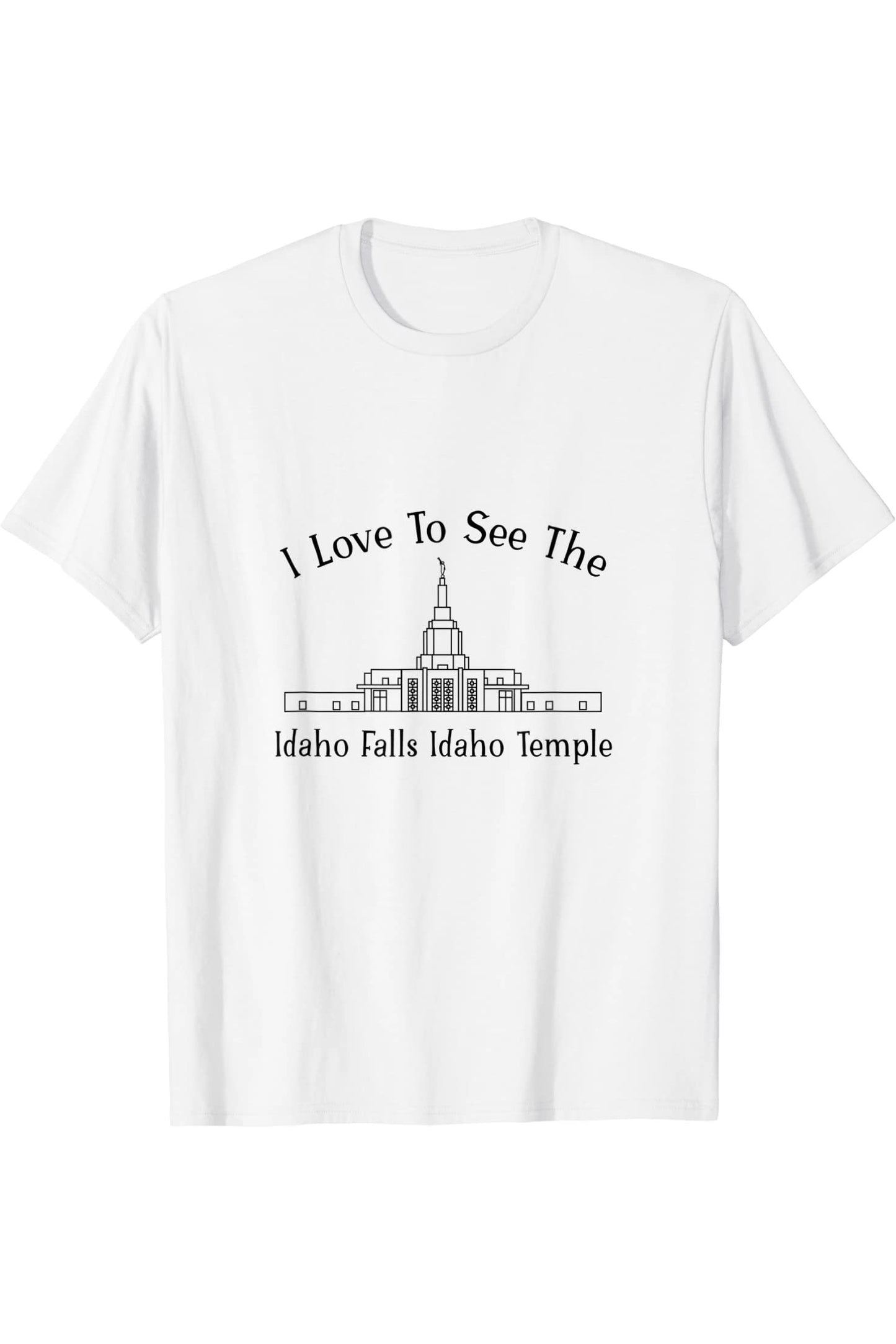 Idaho Falls Idaho Temple T-Shirt - Happy Style (English) US