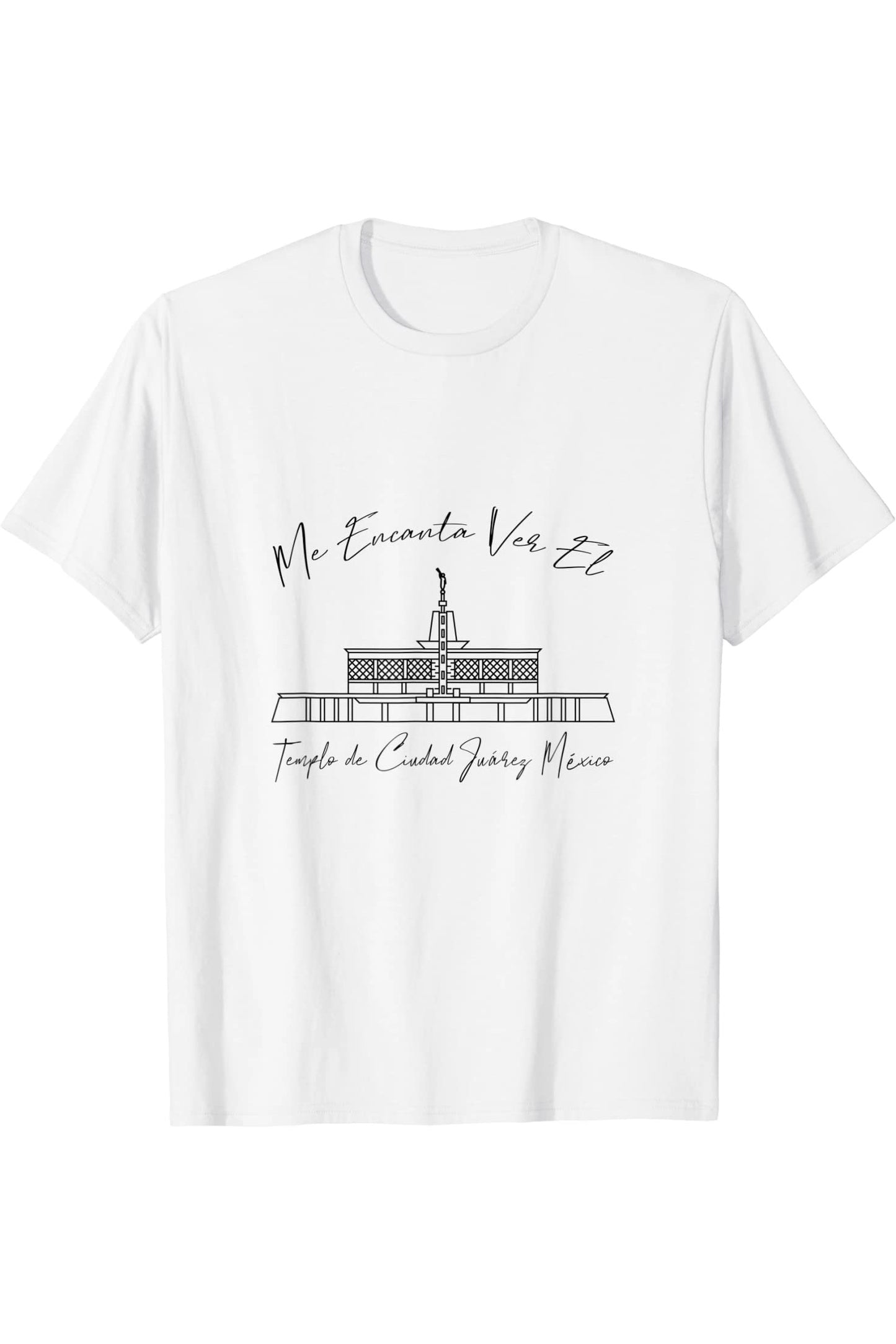 Mexico City Mexico Temple T-Shirt - Calligraphy Style (Spanish) US