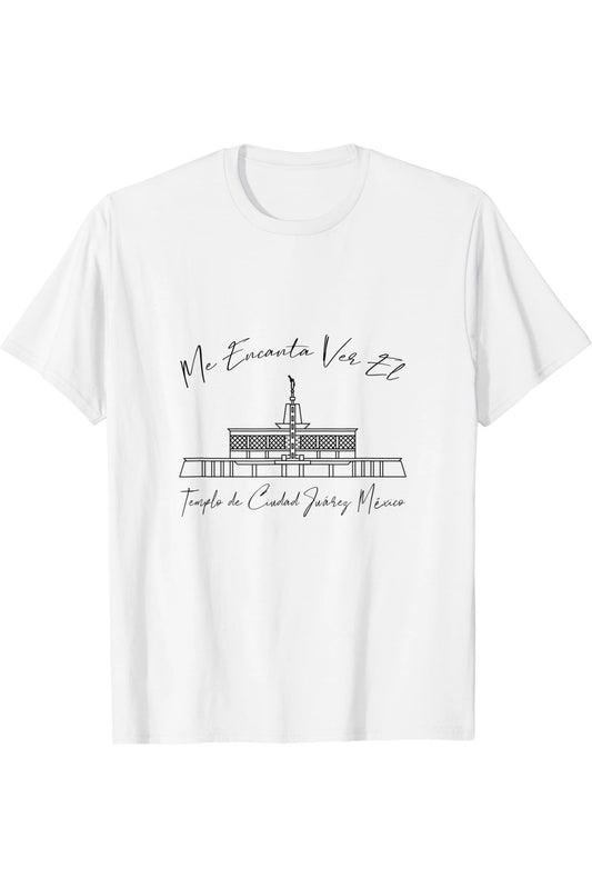 Mexico City Mexico Temple T-Shirt - Calligraphy Style (Spanish) US