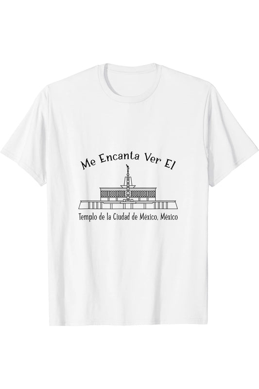 Mexico City Mexico Temple T-Shirt - Happy Style (Spanish) US