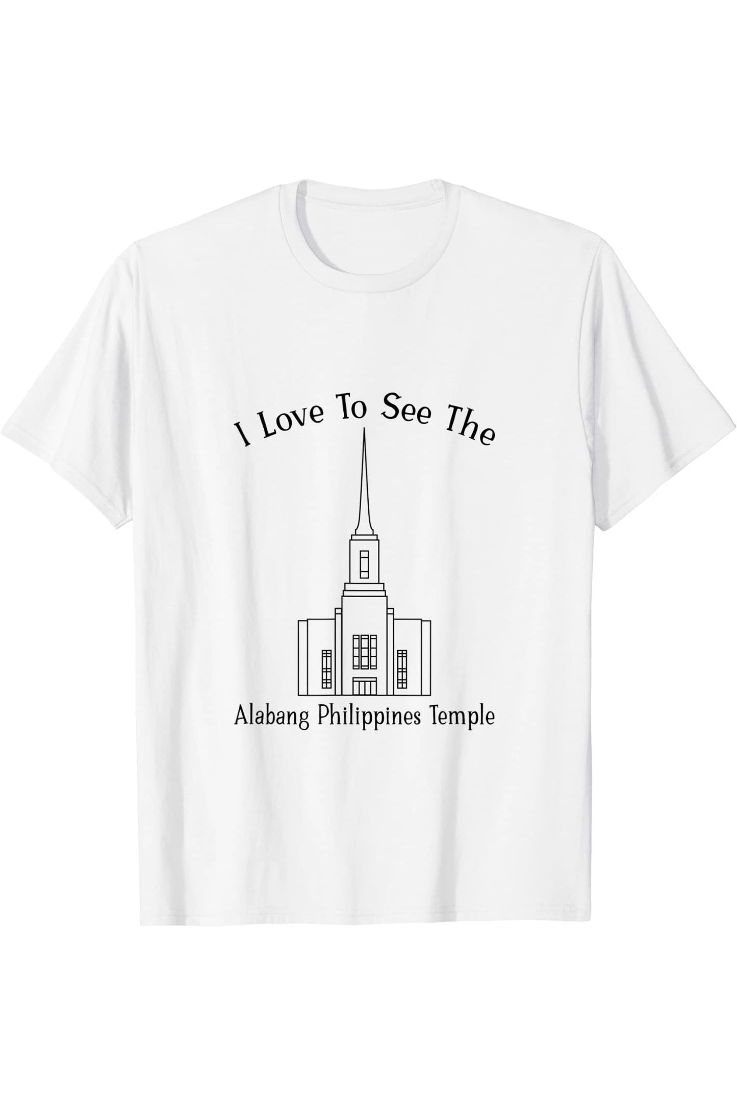 Alabang Philippines Temple T-Shirt - Happy Style (English) US