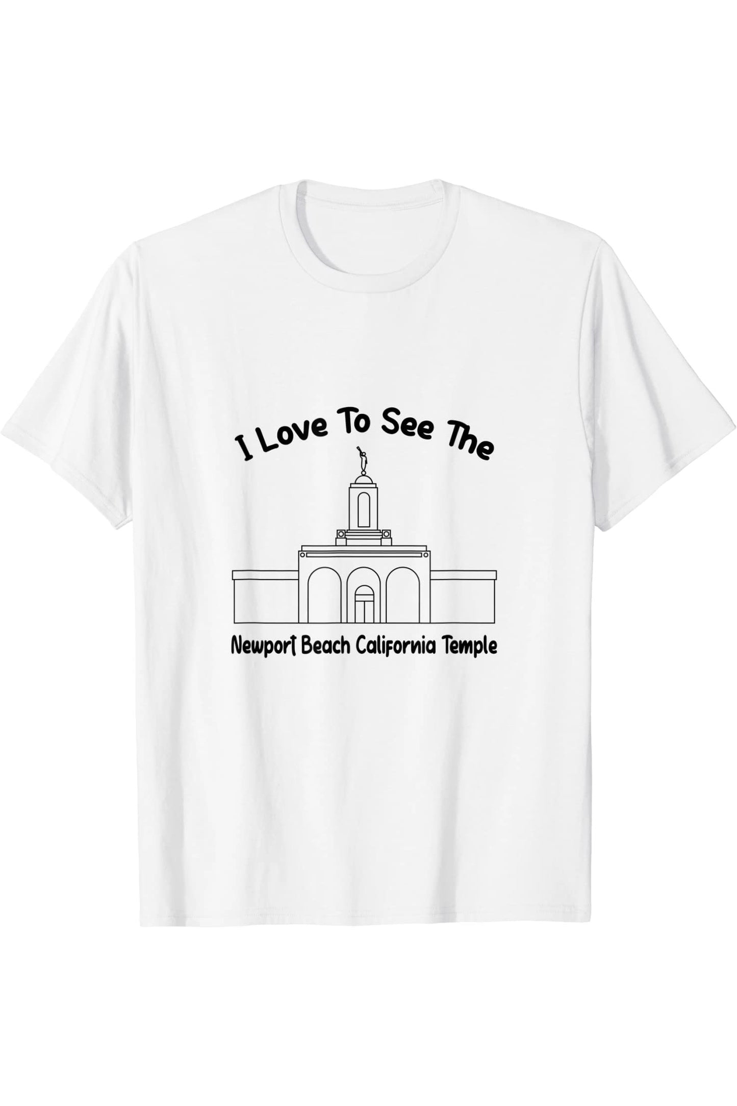 Newport Beach California Temple T-Shirt - Primary Style (English) US