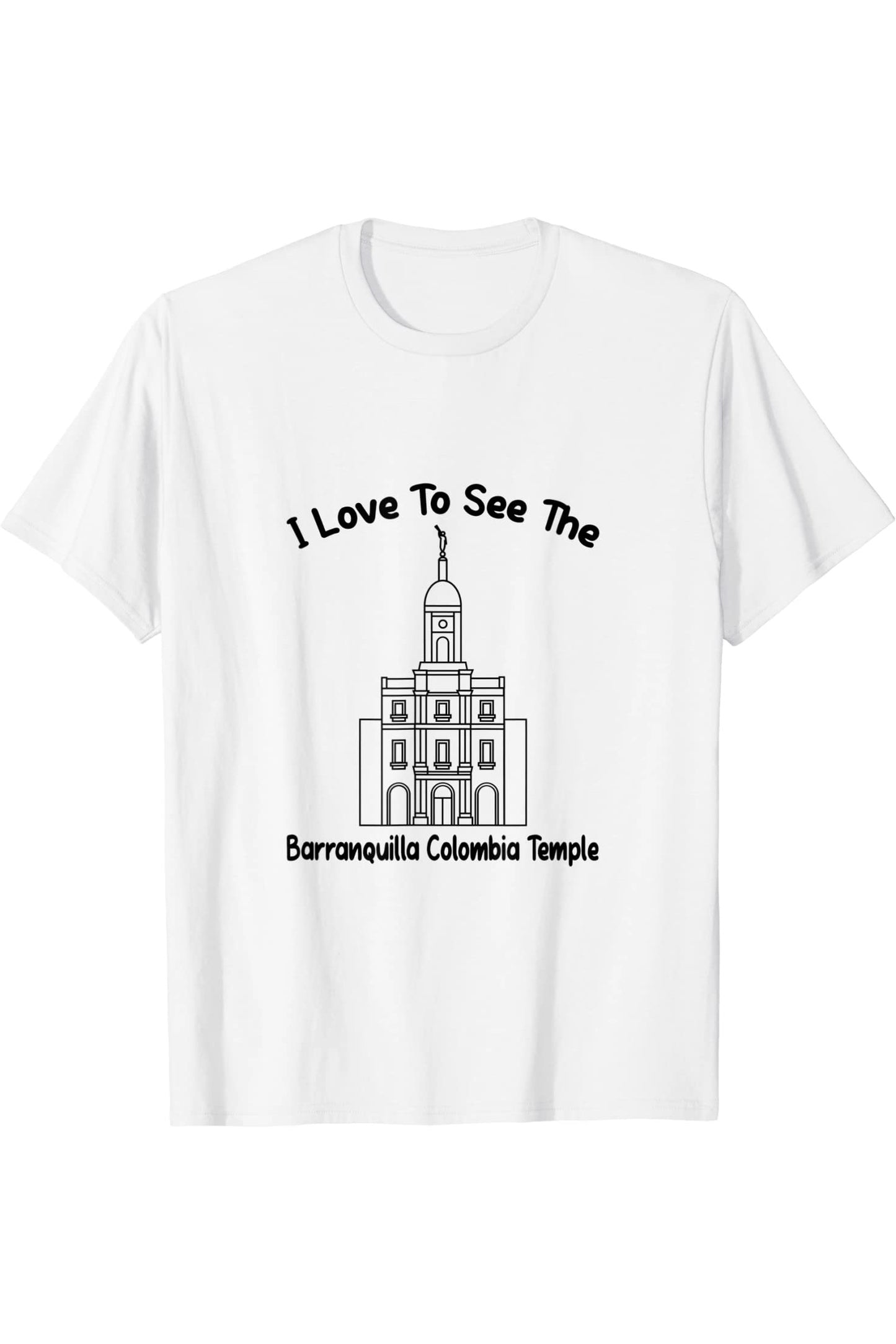 Barranquilla Colombia Temple T-Shirt - Primary Style (English) US