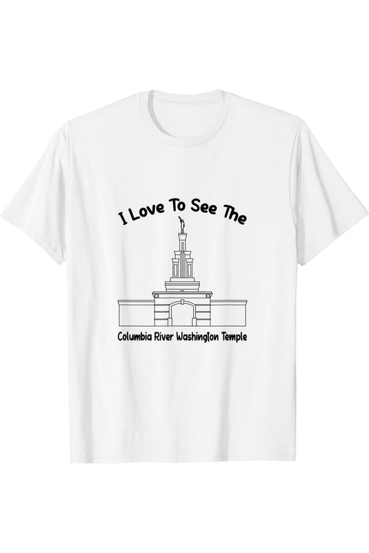 Columbia River Washington Temple T-Shirt - Primary Style (English) US