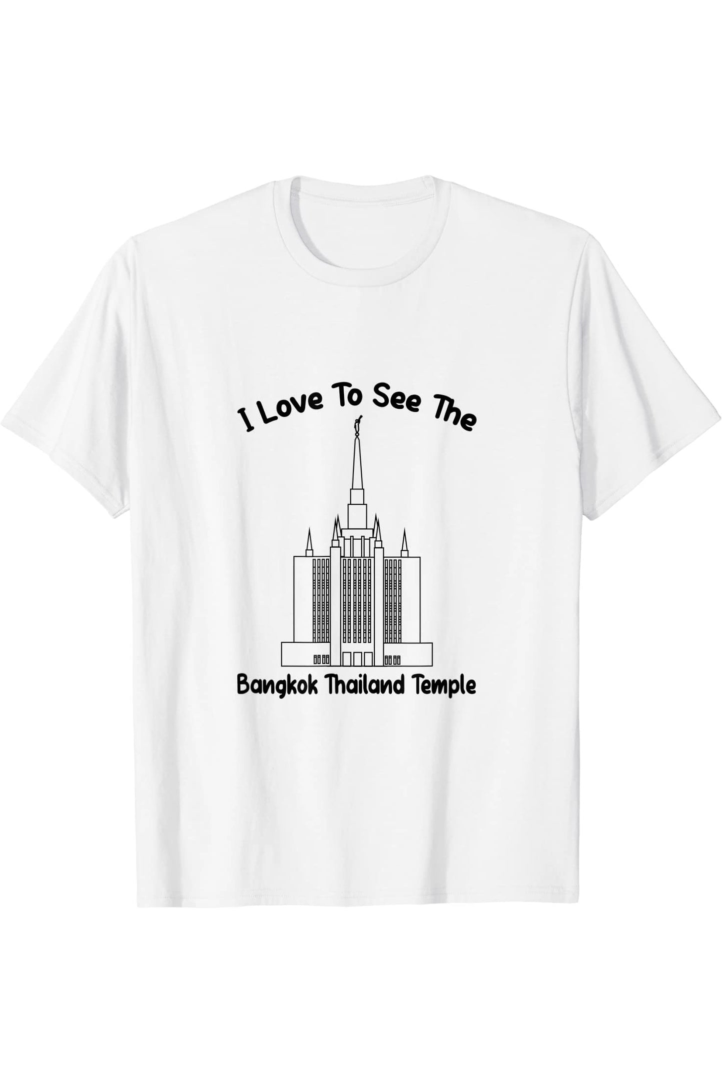 Bangkok Thailand Temple T-Shirt - Primary Style (English) US