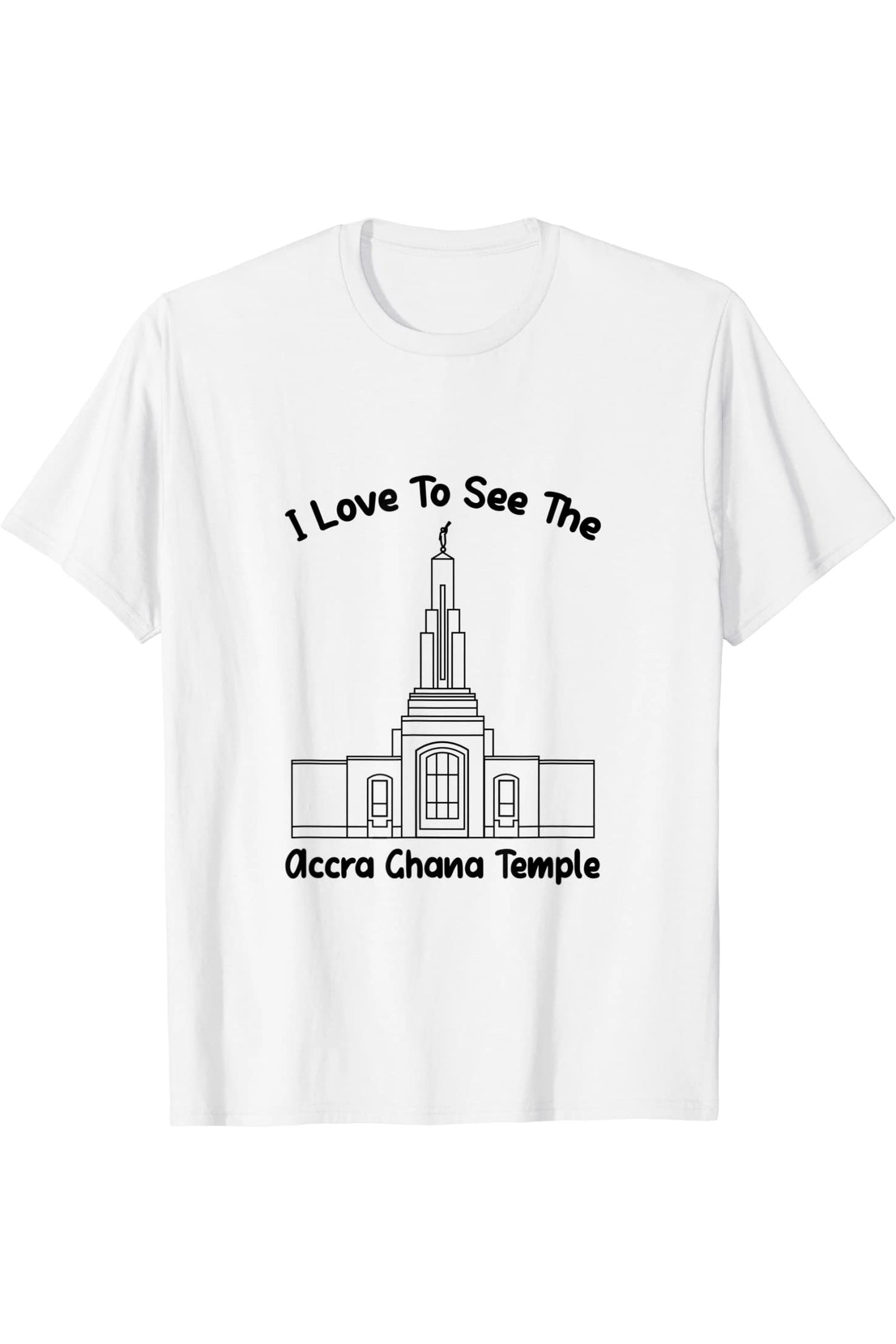 Accra Ghana Temple T-Shirt - Primary Style (English) US