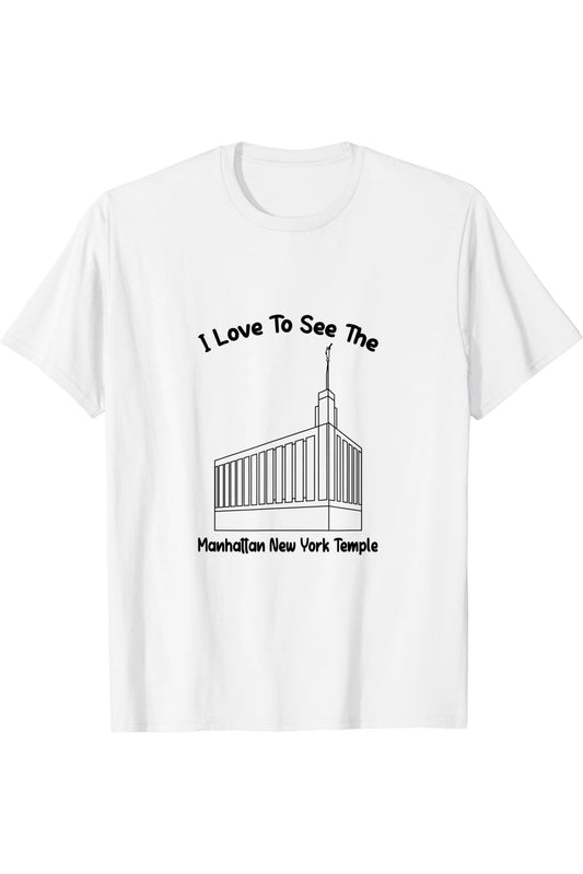Manhattan New York Temple T-Shirt - Primary Style (English) US
