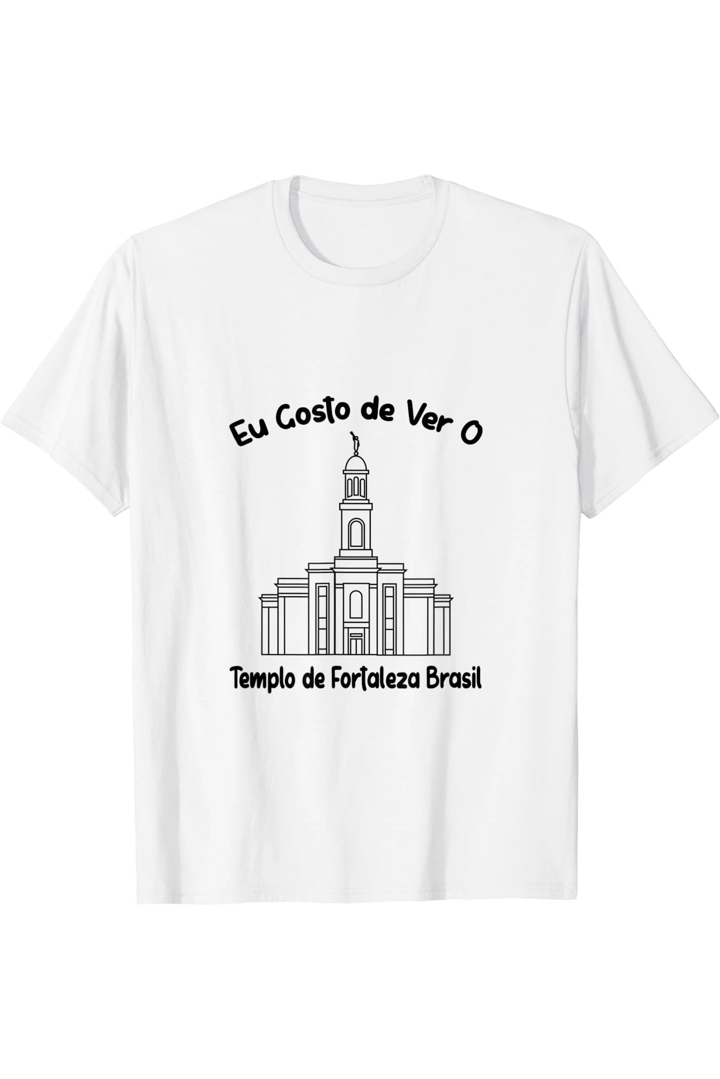 Fortaleza Brazil Temple T-Shirt - Primary Style (Portuguese) US