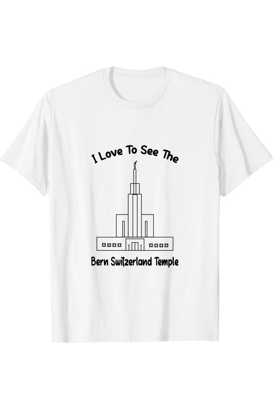 Bern Switzerland Temple, I love to see my temple, primary T-Shirt