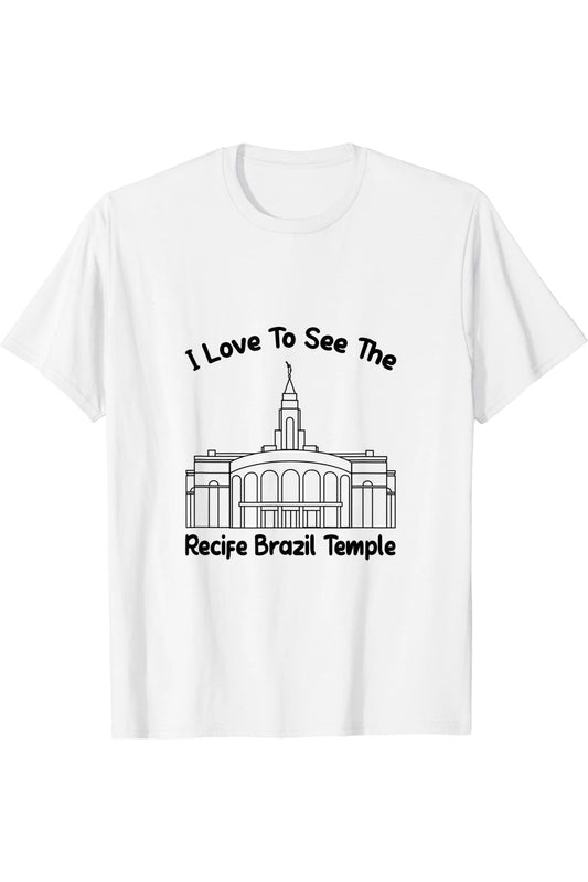 Recife Brazil Temple T-Shirt - Primary Style (English) US