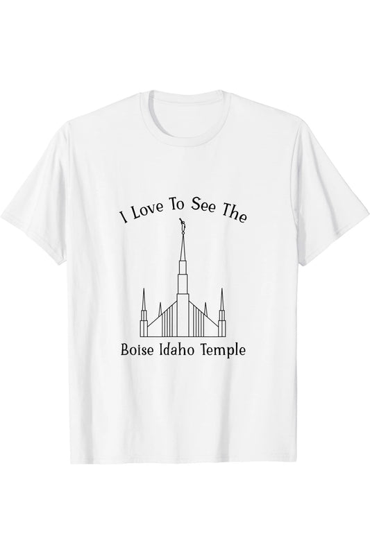 Boise Idaho Temple T-Shirt - Happy Style (English) US
