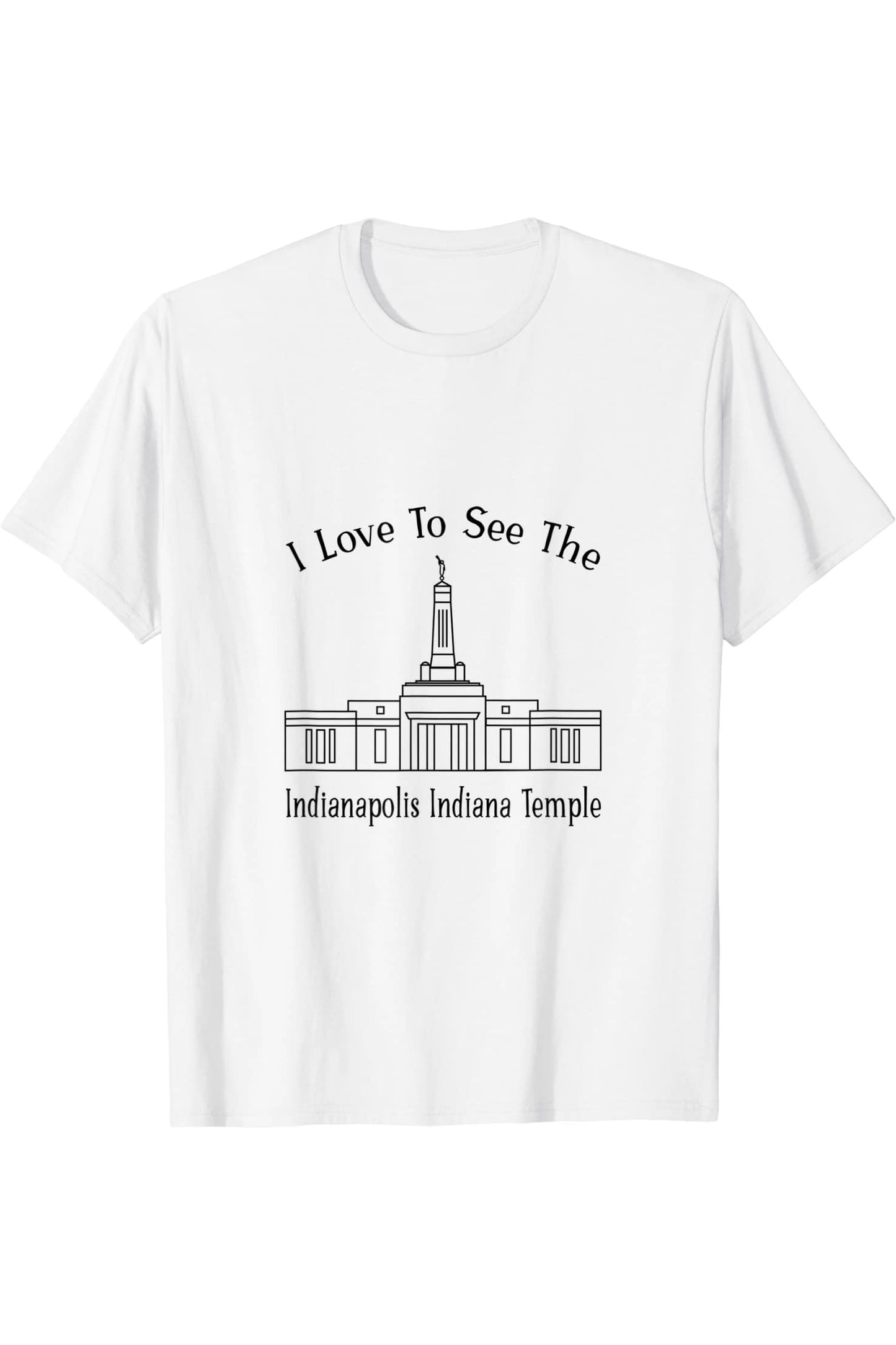 Indianapolis Indiana Temple T-Shirt - Happy Style (English) US