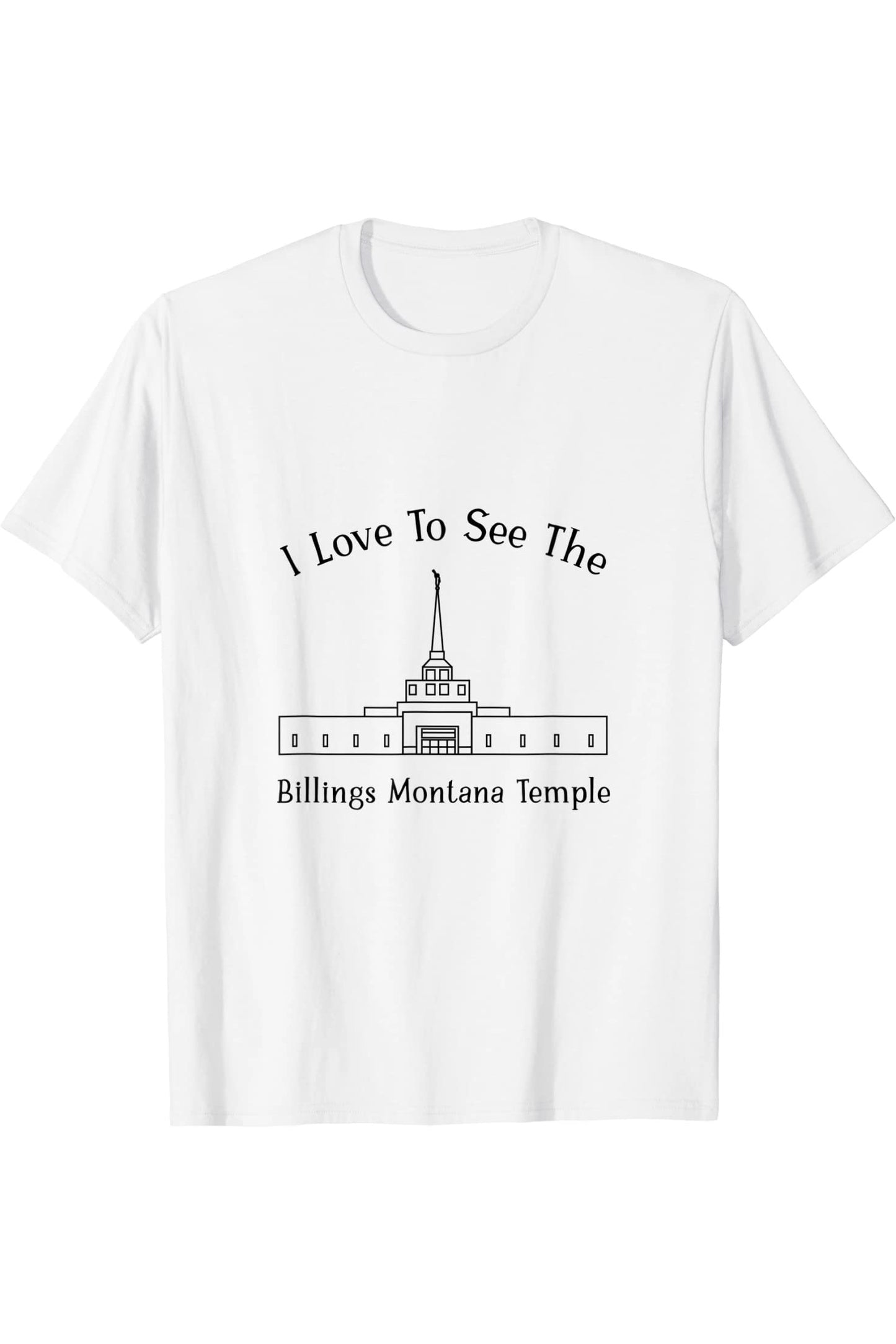 Billings Montana Temple T-Shirt - Happy Style (English) US