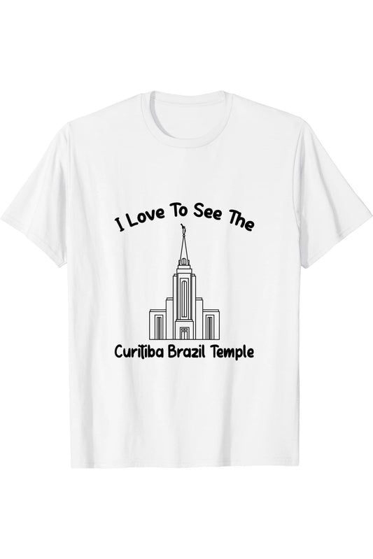 Curitiba Brazil Temple T-Shirt - Primary Style (English) US