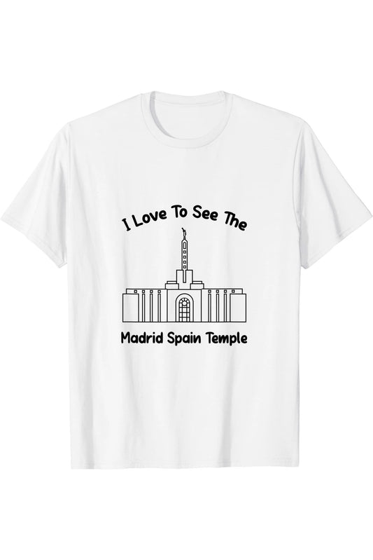 Madrid Spain Temple T-Shirt - Primary Style (English) US