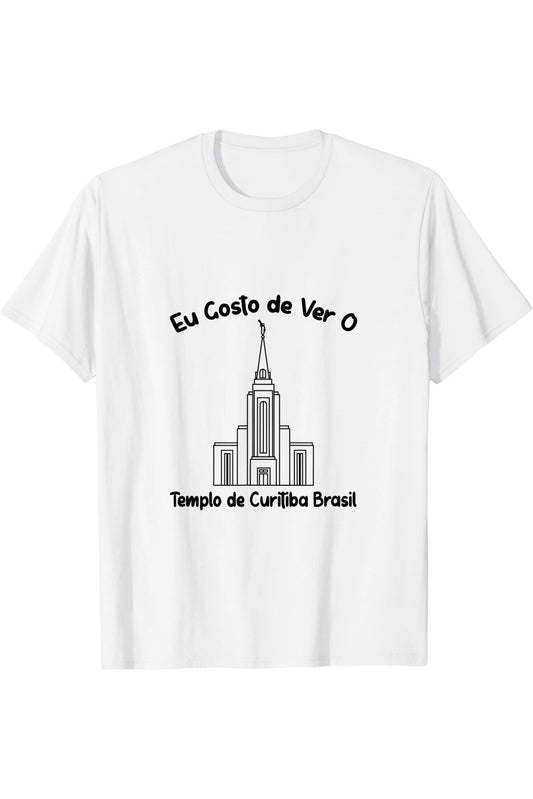 Curitiba Brazil Temple T-Shirt - Primary Style (Portuguese) US