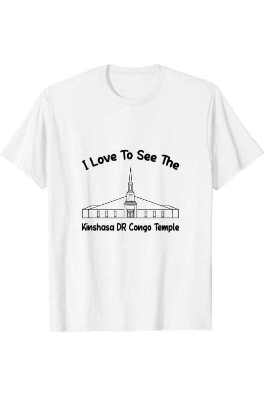 Kinshasa DR Congo Temple T-Shirt - Primary Style (English) US