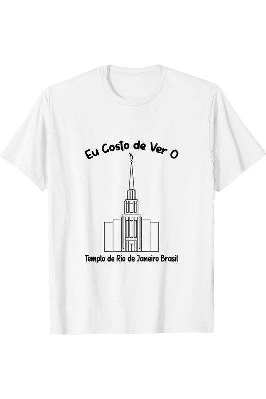 Rio de Janeiro Brazil Temple T-Shirt - Primary Style (Portuguese) US