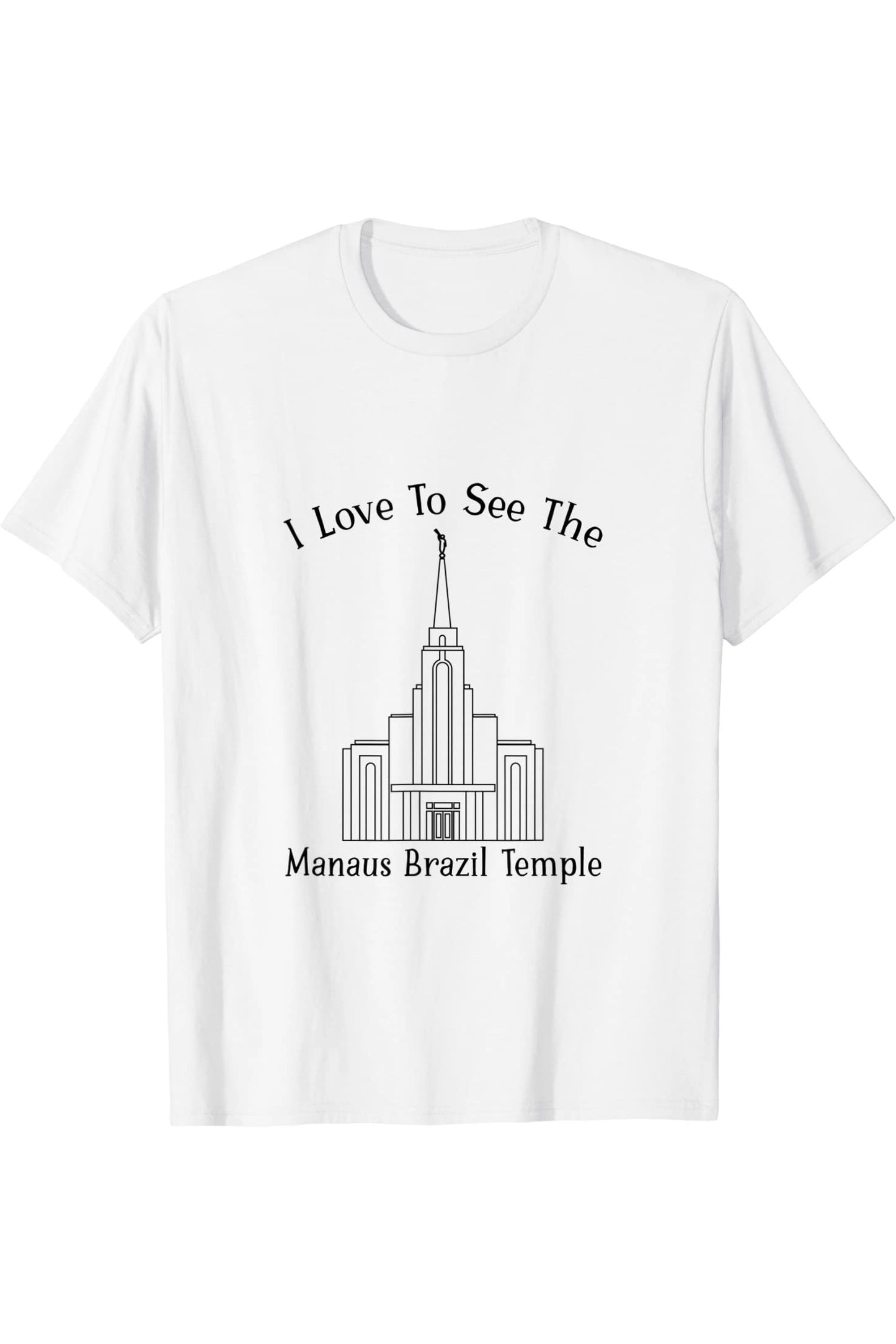Manaus Brazil Temple T-Shirt - Happy Style (English) US