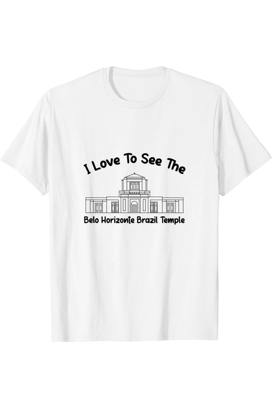 Belo Horizonte Brazil Temple T-Shirt - Primary Style (English) US
