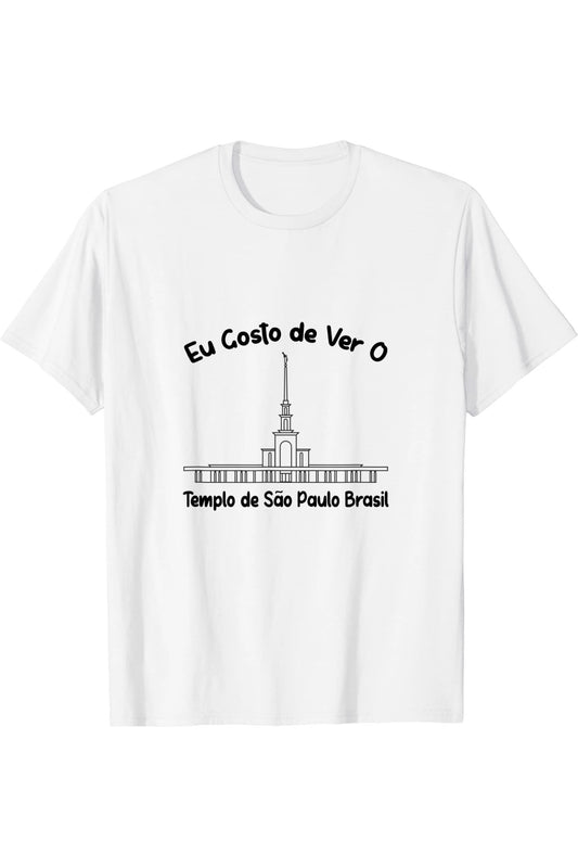 Sao Paulo Brazil Temple T-Shirt - Primary Style (Portuguese) US