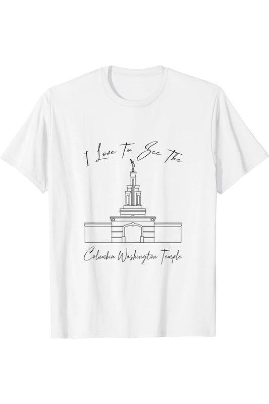 Columbia River Washington Temple T-Shirt -  Style (English) US