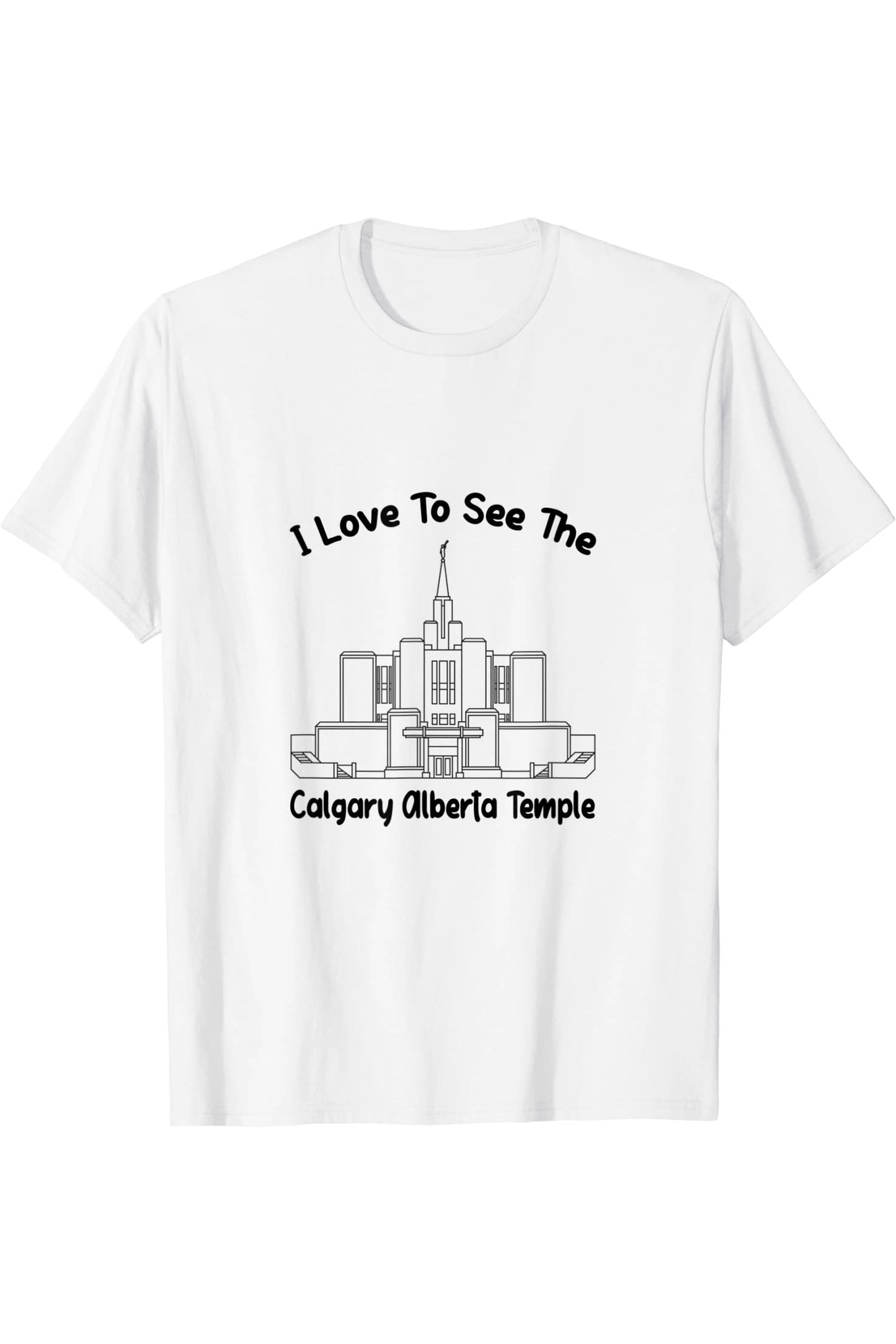 Calgary Alberta Temple T-Shirt - Primary Style (English) US