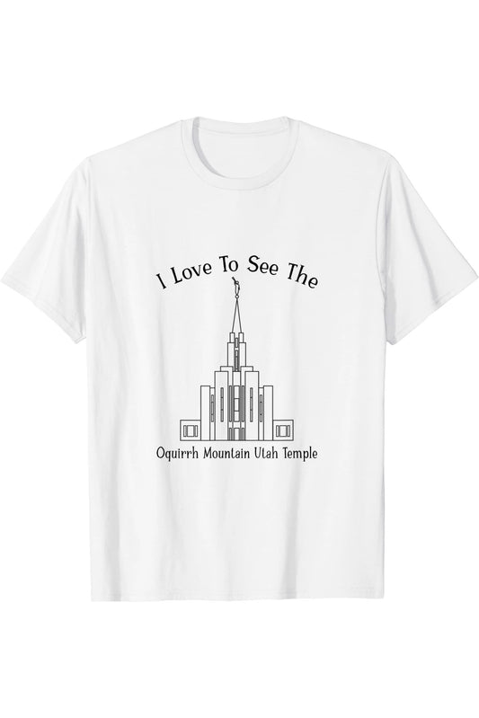 Oquirrh Mountain Utah Temple T-Shirt - Happy Style (English) US