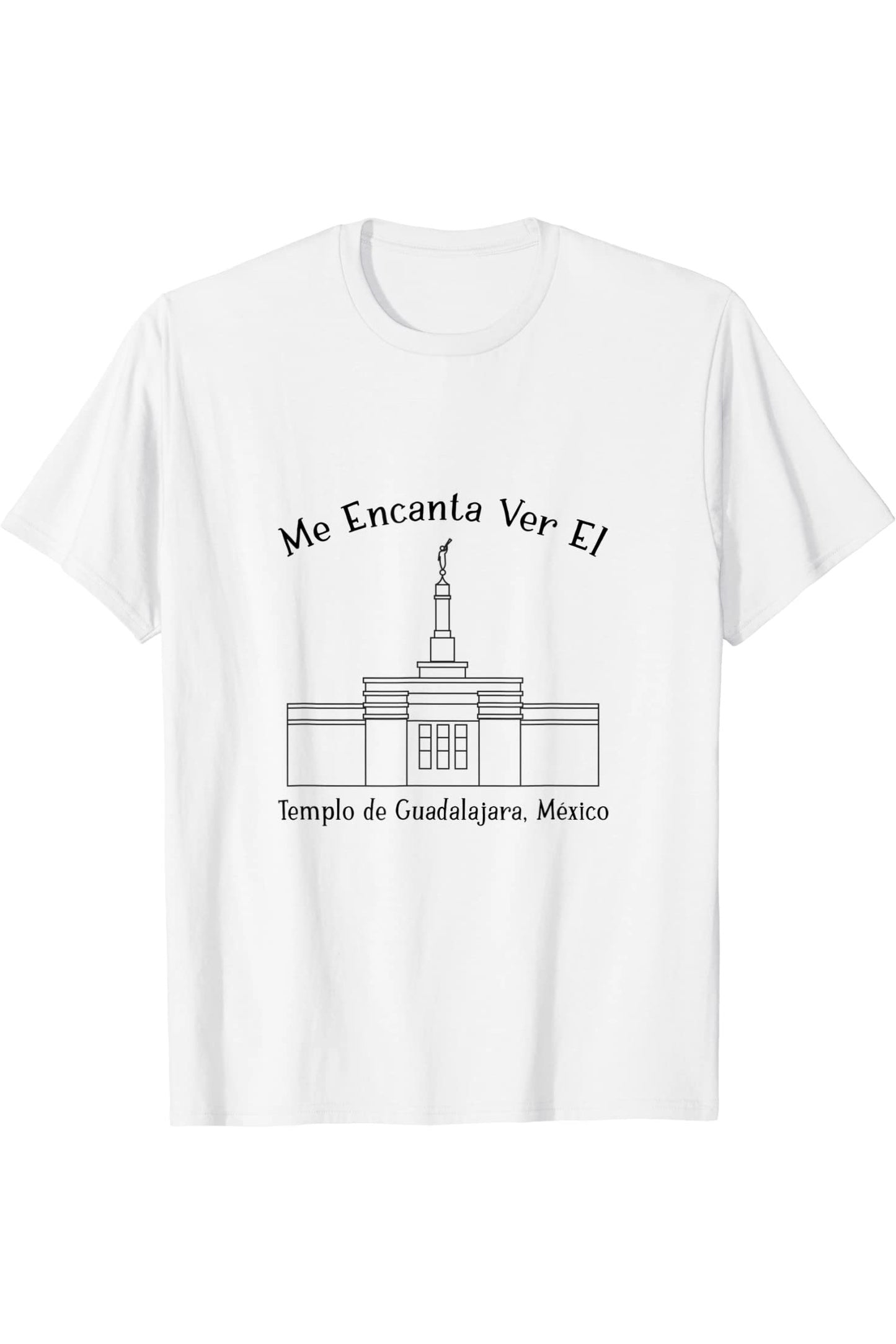 Guadalajara Mexico Temple T-Shirt - Happy Style (Spanish) US