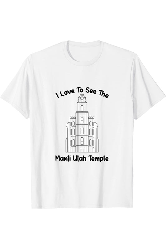 Manti Utah Temple T-Shirt - Primary Style (English) US