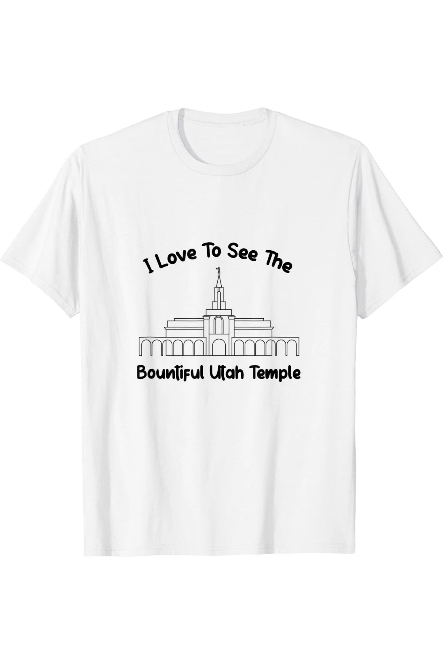 Tempio abbondante dello Utah, amo vedere il mio tempio, primario T-Shirt