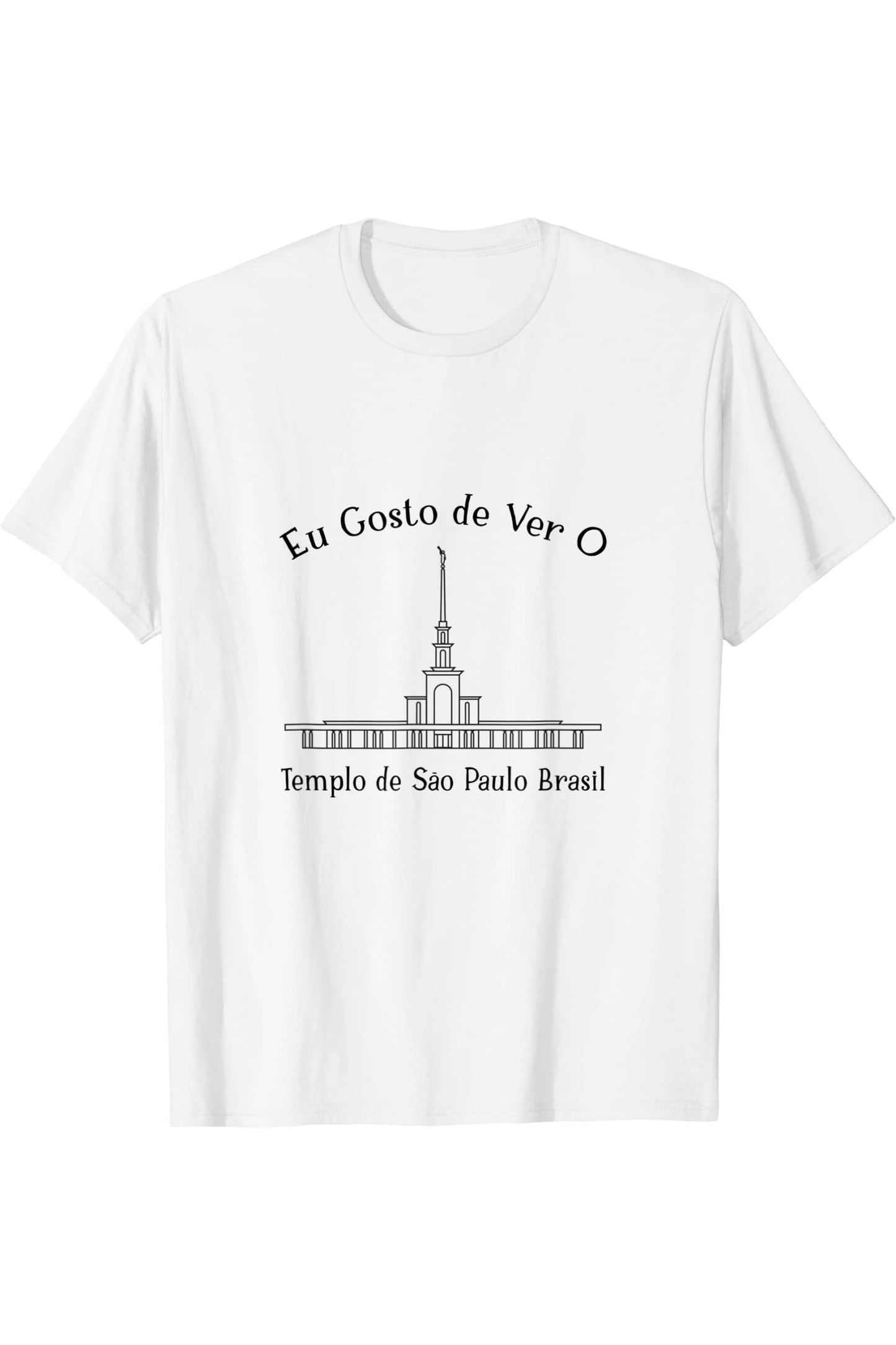 Sao Paulo Brazil Temple T-Shirt - Happy Style (Portuguese) US