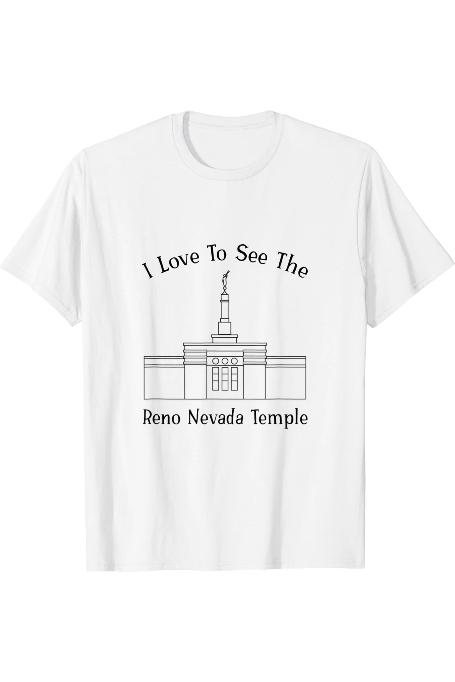 Reno Nevada Temple T-Shirt - Happy Style (English) US