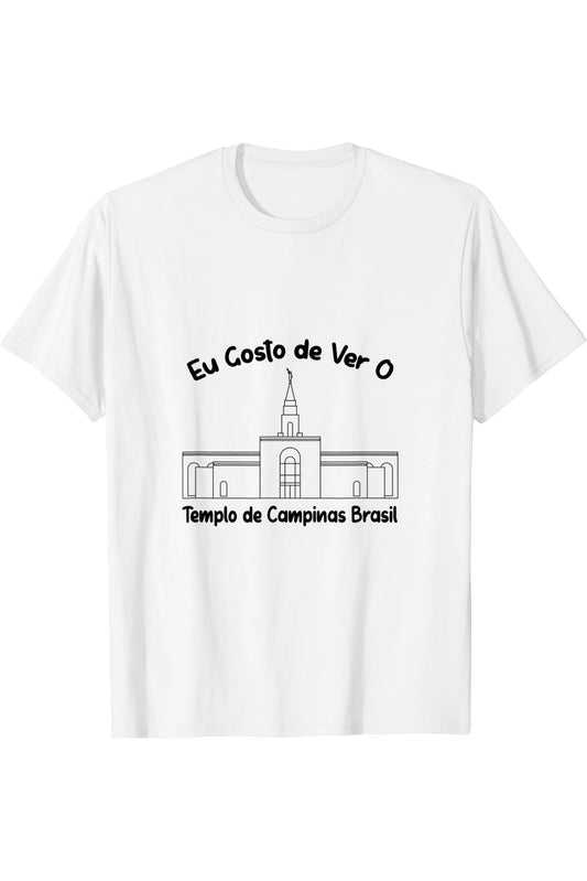 Campinas Brazil Temple T-Shirt - Primary Style (Portuguese) US