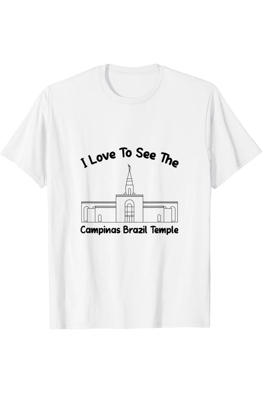 Campinas Brazil Temple T-Shirt - Primary Style (English) US