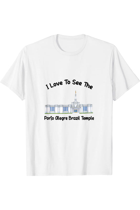 Porto Alegre Brazil Temple T-Shirt - Primary Style (English) US