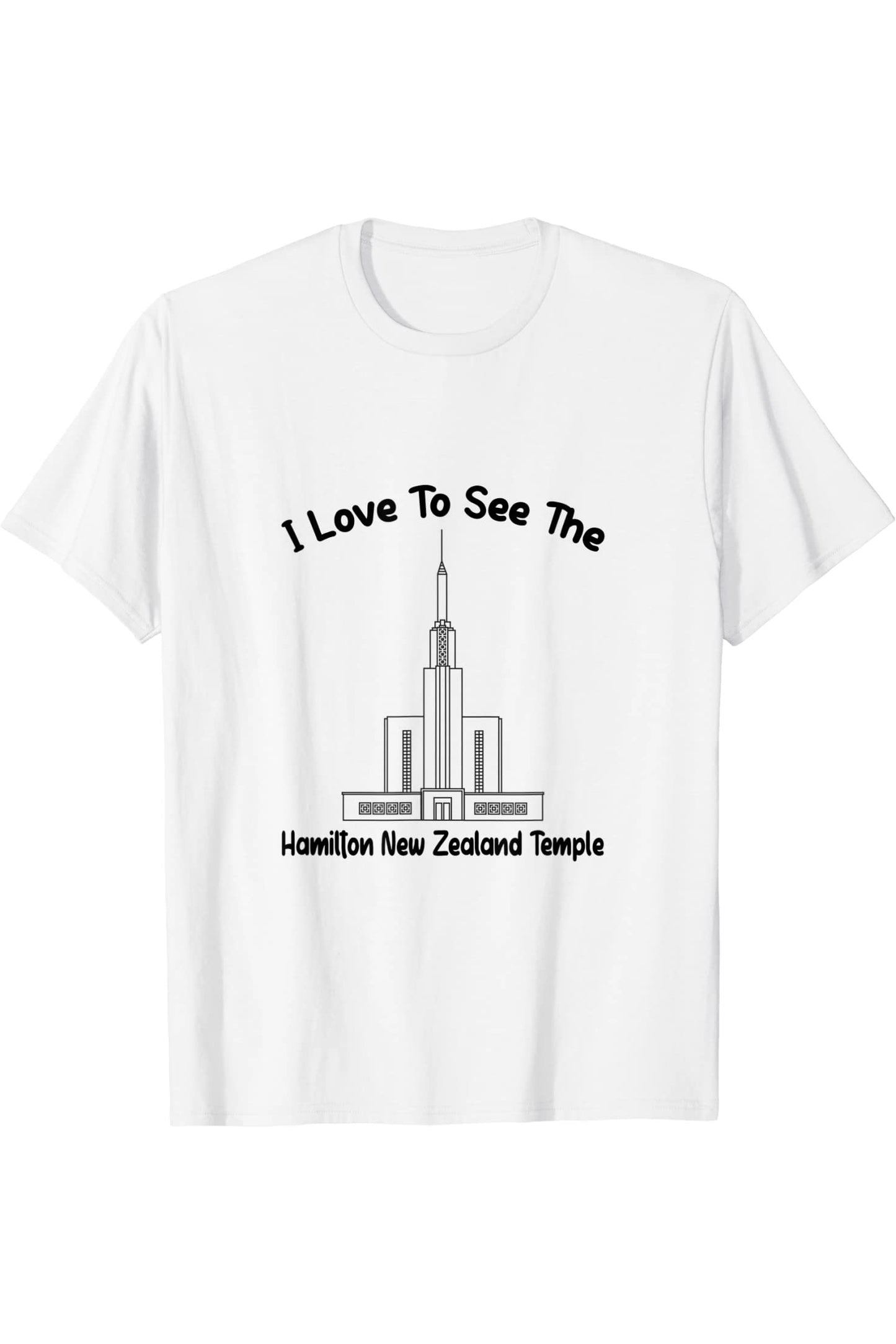 Hamilton New Zealand Temple T-Shirt - Primary Style (English) US