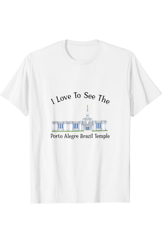 Porto Alegre Brazil Temple T-Shirt - Happy Style (English) US
