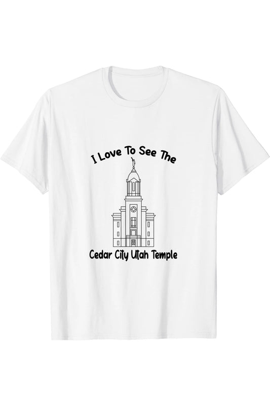 Cedar City Utah Temple T-Shirt - Primary Style (English) US