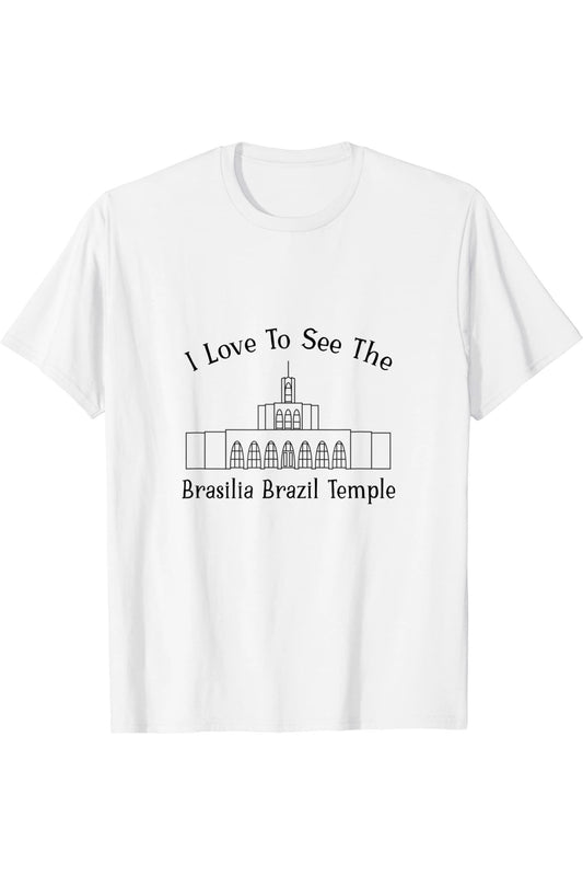 Brasilia Brazil Temple T-Shirt - Happy Style (English) US