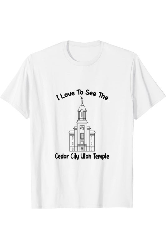 Cedar City Utah Temple, I love to see my temple, primary T-Shirt