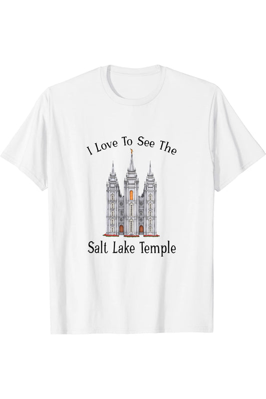 Salt Lake Temple, I love to see my temple, color T-Shirt
