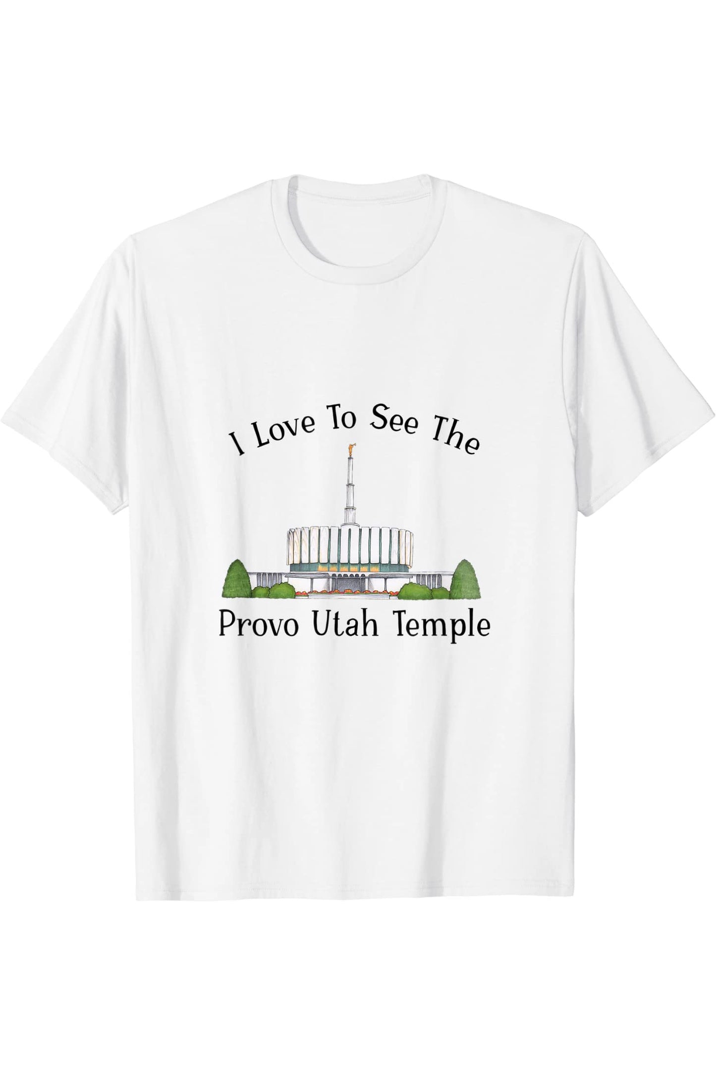 Provo Utah Temple T-Shirt - Happy Style (English) US