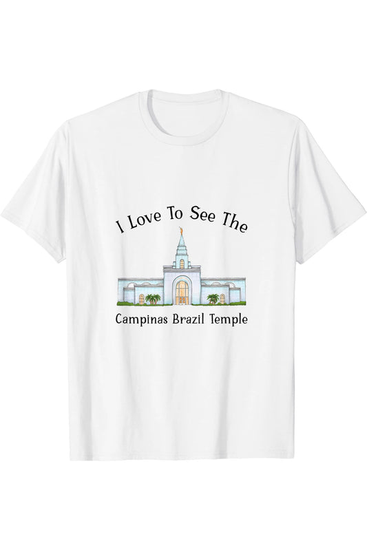 Temple de Campinas Brésil, j'adore voir mon temple, couleur T-Shirt