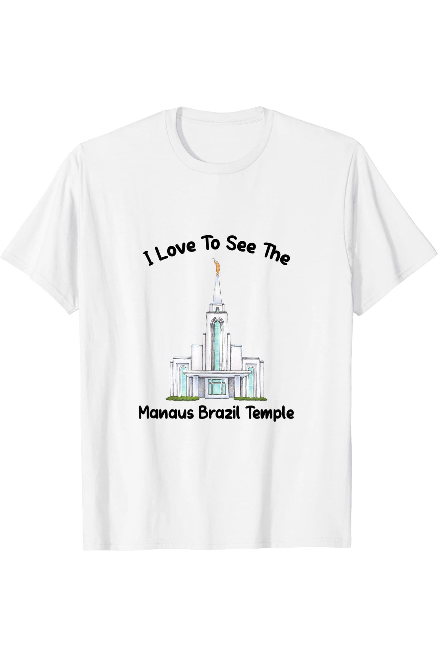Manaus Brazil Temple T-Shirt - Primary Style (English) US