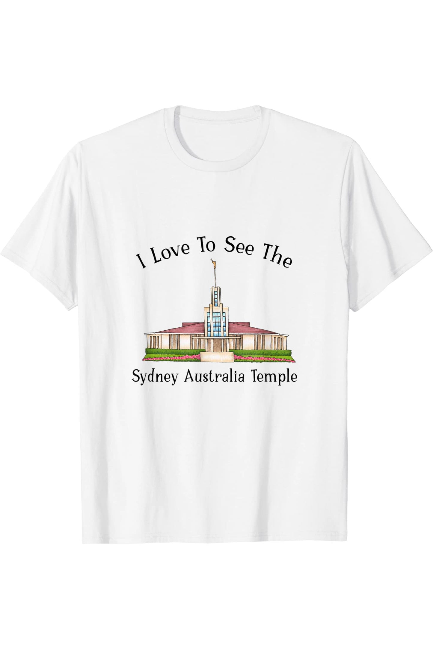 Sydney Australia Temple T-Shirt - Happy Style (English) US