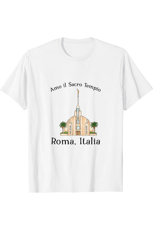 Roma Italia Tempio, amo vedere il mio tempio, colore (italiano) T-Shirt