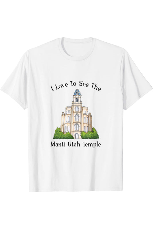 Manti Utah Temple T-Shirt - Happy Style (English) US