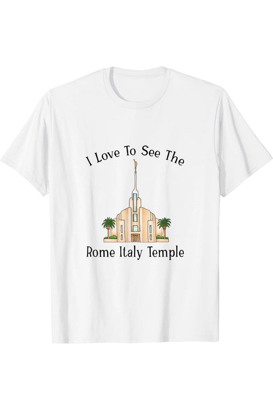 Roma Italia Tempio, mi piace vedere il mio tempio, colore T-Shirt