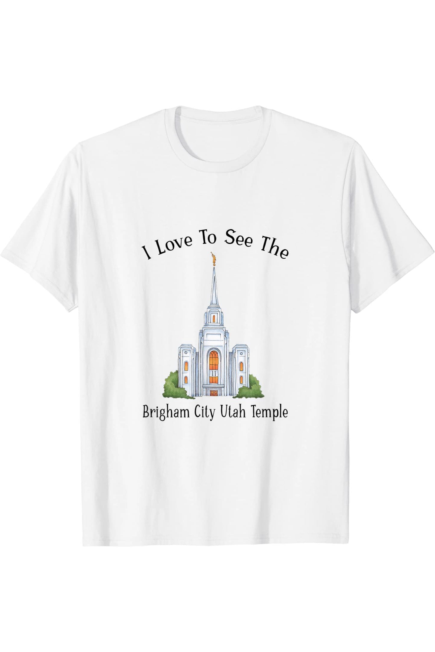 Brigham City Utah Temple, mi piace vedere il mio tempio, colore T-Shirt